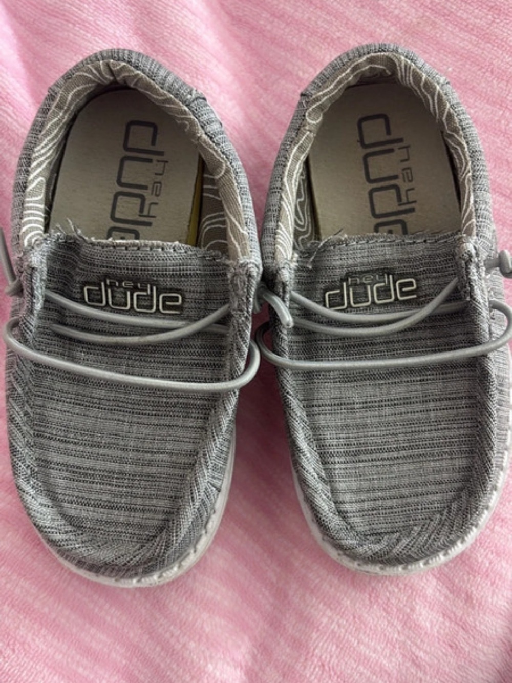 Hey Dude Kids Gray Slip-On Sneakers